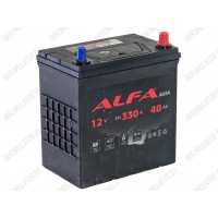 Аккумулятор ALFA / 40Ah / 330А / Asia
