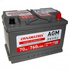 Аккумулятор DYNAMATRIX-KOREA AGM / [DEK700] / 70Ah / 760А