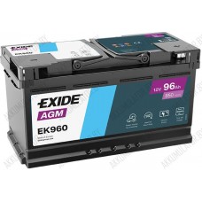 Аккумулятор Exide AGM EK960 / 96Ah / 850А
