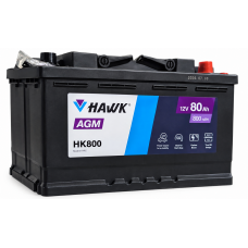 Аккумулятор HAWK AGM / 80Ah / 800А