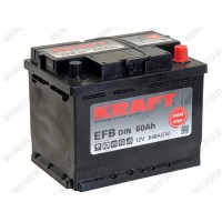 Аккумулятор Kraft EFB / 60Ah / 640А