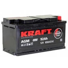 Аккумулятор KRAFT AGM / 92Ah / 850А