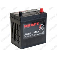 Аккумулятор Kraft AGM Asia / 40Ah / 330А