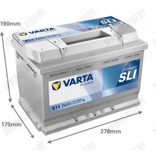Аккумулятор Varta SLI Dynamic E11 / [574012068] / 74Ah / 680А