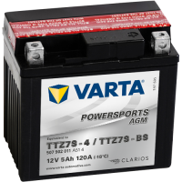 Varta Powersports AGM TZ7S-BS (5 Ah) [505902012]