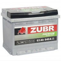 Аккумулятор ZUBR Premium 63Ah / 640А