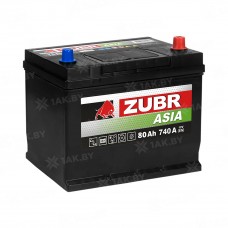 Аккумулятор ZUBR Asia 80Ah / 740А