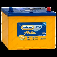 Аккумулятор AKOM +EFB Asia / 75Ah / 750А