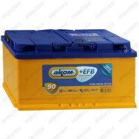 Аккумулятор AKOM +EFB / 90Ah / 840А / Прямая полярность