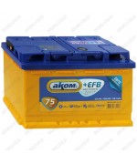 Аккумулятор AKOM +EFB / 75Ah / 750А