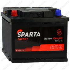 Аккумулятор AKOM Sparta Energy / 62Ah / 500А / Прямая полярность