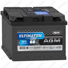 Аккумулятор AKOM Ultimatum AGM / 60Ah / 680А