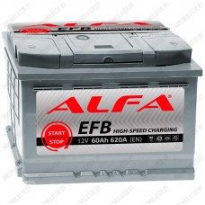 Аккумулятор Alfa EFB 60 R / 60Ah / 620А