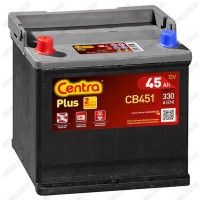 Аккумулятор Centra Plus CB451 / 45Ah / 330А / Asia / Прямая полярность