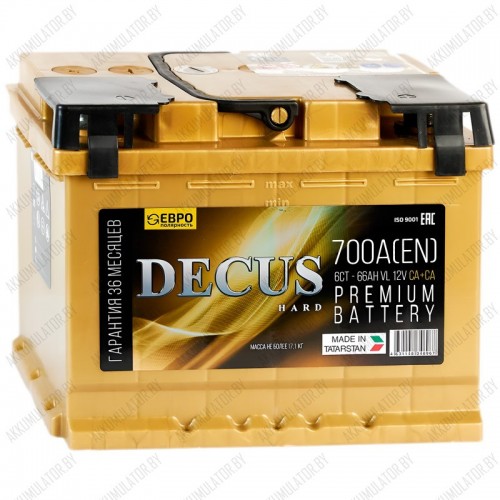 Купить Аккумулятор Decus Gold / 66Ah / 700А в Минске