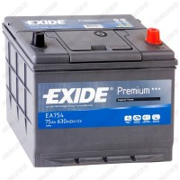 Аккумулятор Exide Premium EA754 / 75Ah / 630А / Asia