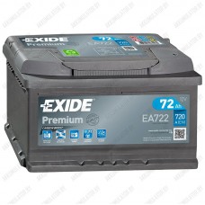 Аккумулятор Exide Premium EA722 / Низкий / 72Ah / 720А