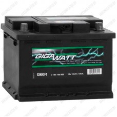 Аккумулятор GIGAWATT G62R / [560 408 054] / 60Ah / 540А