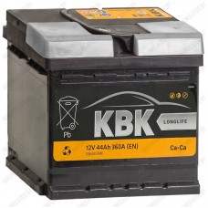 Аккумулятор KBK 44 / [ 110444] / Низкий / 44Ah / 360А