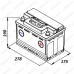 Аккумулятор Kraft EFB / 75Ah / 730А