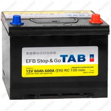 Аккумулятор TАВ Stop&Go EFB Asia  / [212860] / 60Ah JR / 600А