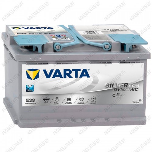 Купить Аккумулятор Varta Silver Dynamic AGM E39 / [570 901 076] / 70Ah /  760А в Минске