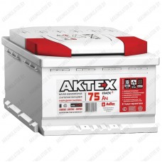 Аккумулятор АкТех 6СТ-75АЗ / Низкий / 75Ah / 650А / Прямая полярность